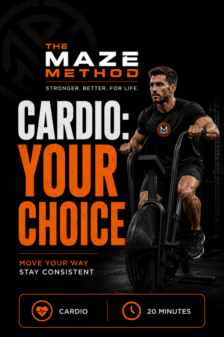 DAY 6 – CARDIO: YOUR CHOICE