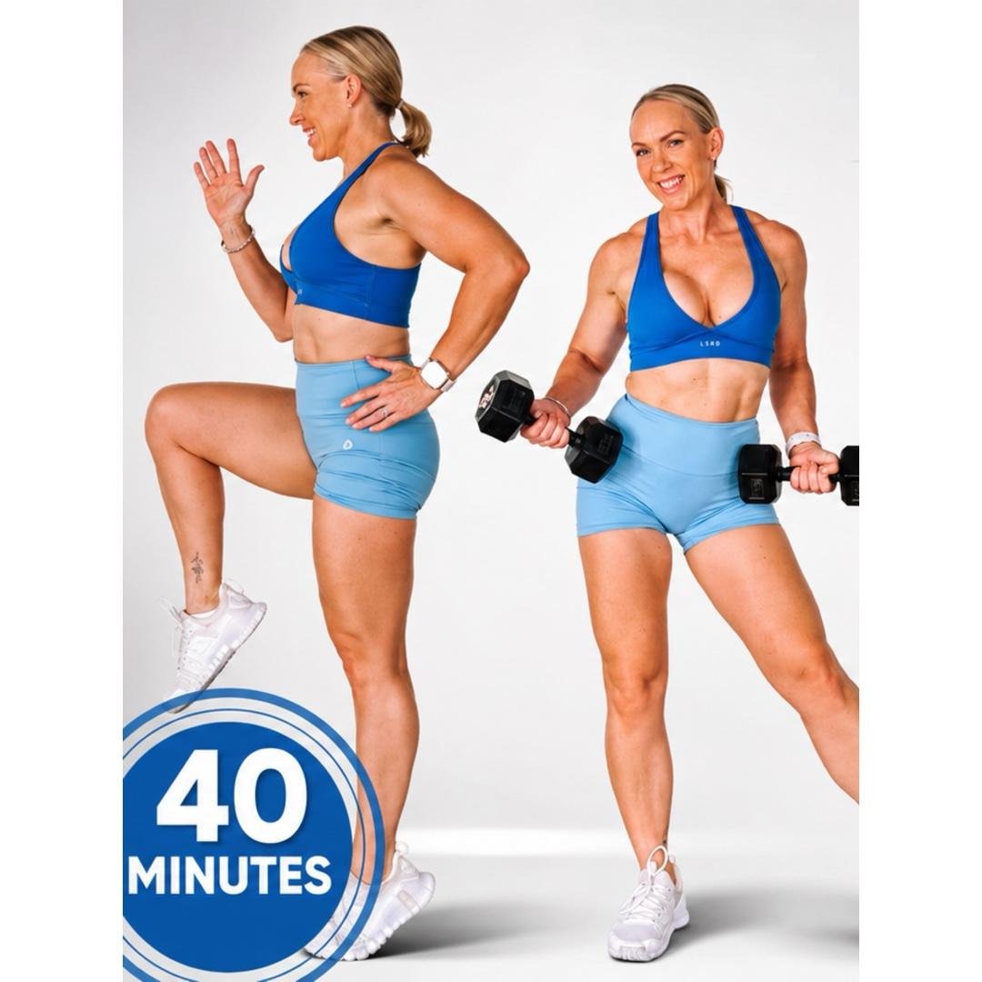 40 Min Athletic Strength & Conditioning | Music Free |Timers