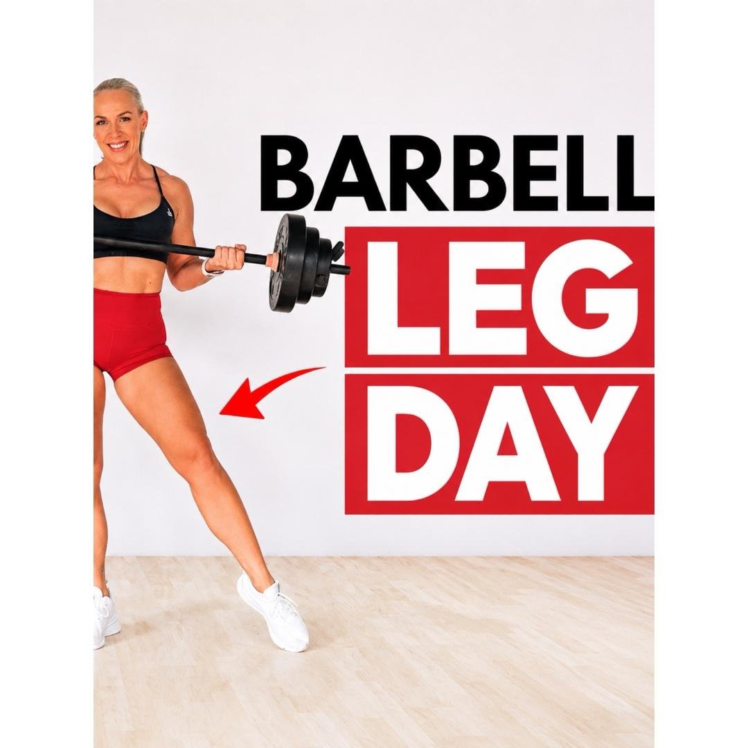 30 Min Barbell Leg Workout At Home