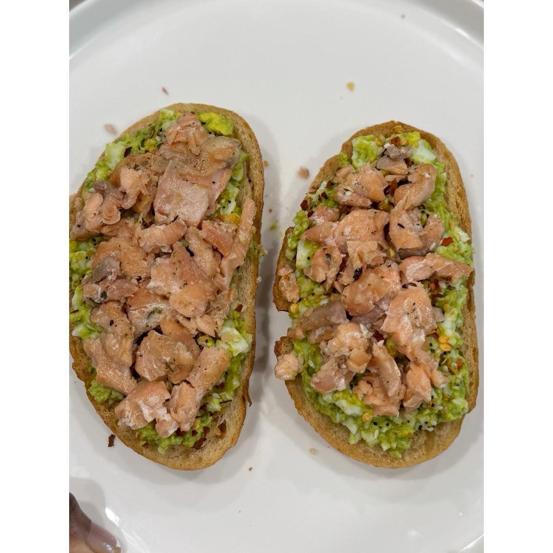Salmon Egg Salad Toast
