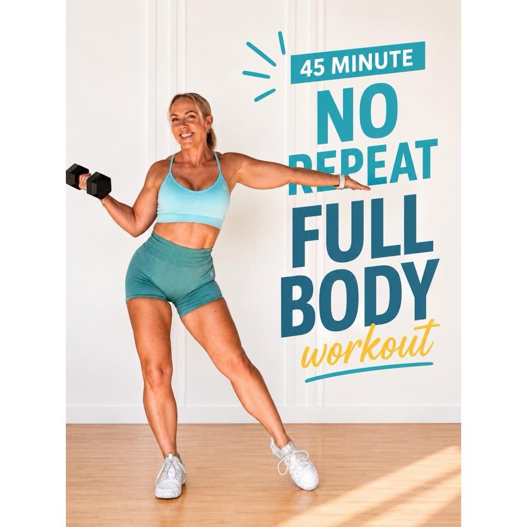 45 Min Birthday No Repeat Strength & Cardio | Music Free