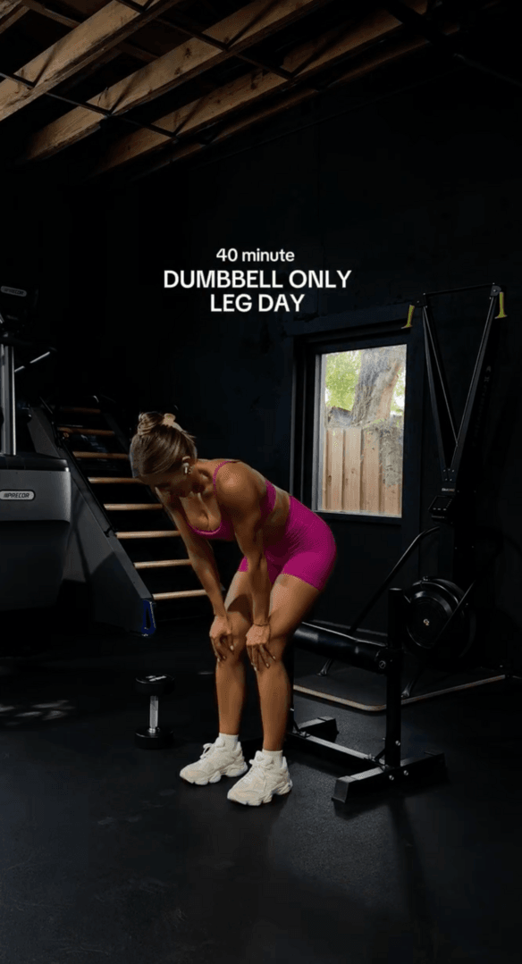 40 Min DB Only Leg Day 