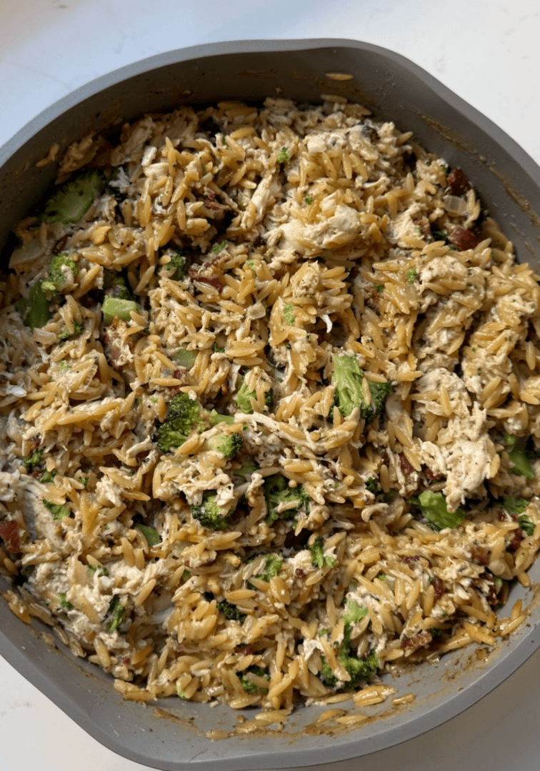 One Pot Chicken Bacon Ranch Orzo