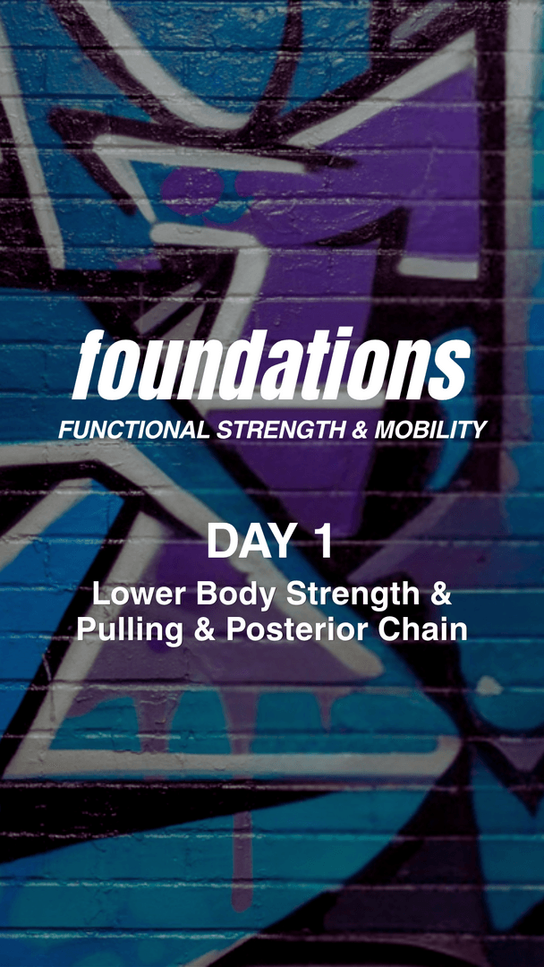 Foundations - Week 1, Day 1 – Lower Body Strength & Pulling / Posterior Chain
