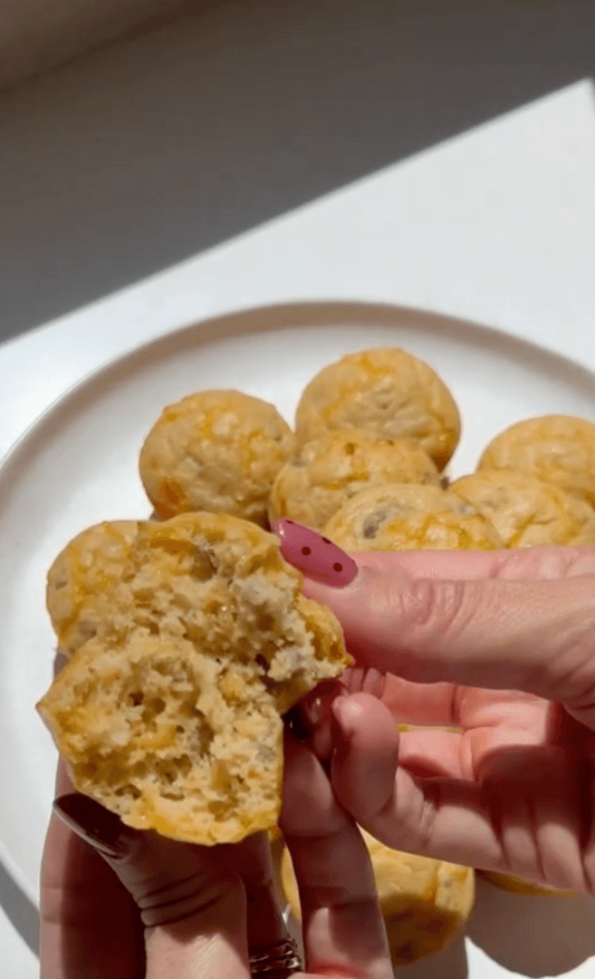 High Protein Breakfast Mini Muffins