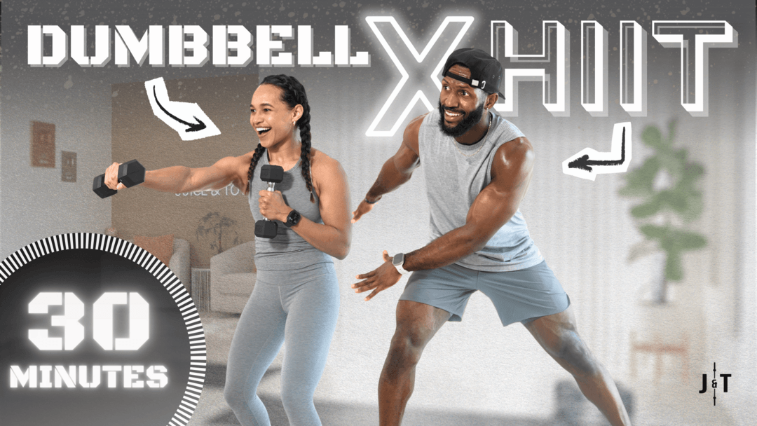 30 Minute Full Body Dumbbell X Bodyweight HIIT Workout [All Standing]