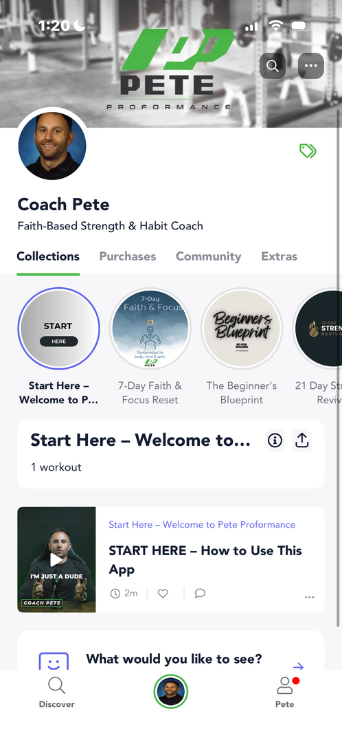Favorites in the app